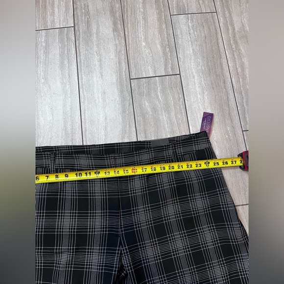 Lane Bryant Womens Black White Plaid Houston Classic Trouser New With Tags 26 - Picture 6 of 8